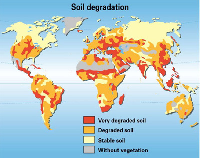 Map of Global Soil Degradation